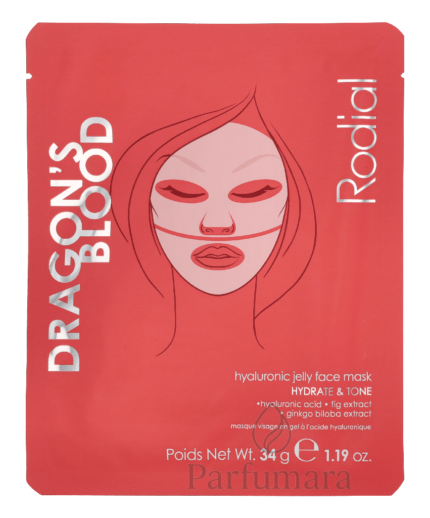 Rodial Dragon's Blood Hyaluronic Jelly Face Mask 4x 34g 136 g
