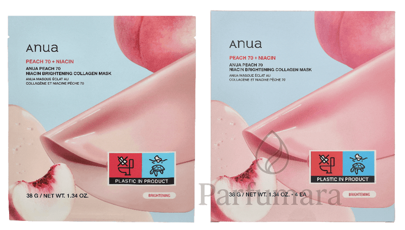 Anua Peach 70 + Niacin Brightening Collagen Mask 4-Pack 4x38gr 152 g