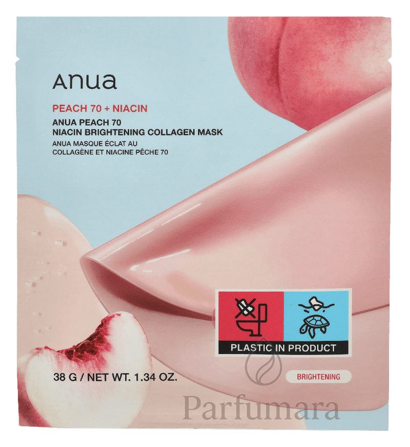 Anua Peach 70 + Niacin Brightening Collagen Mask 4-Pack 4x38gr 152 g