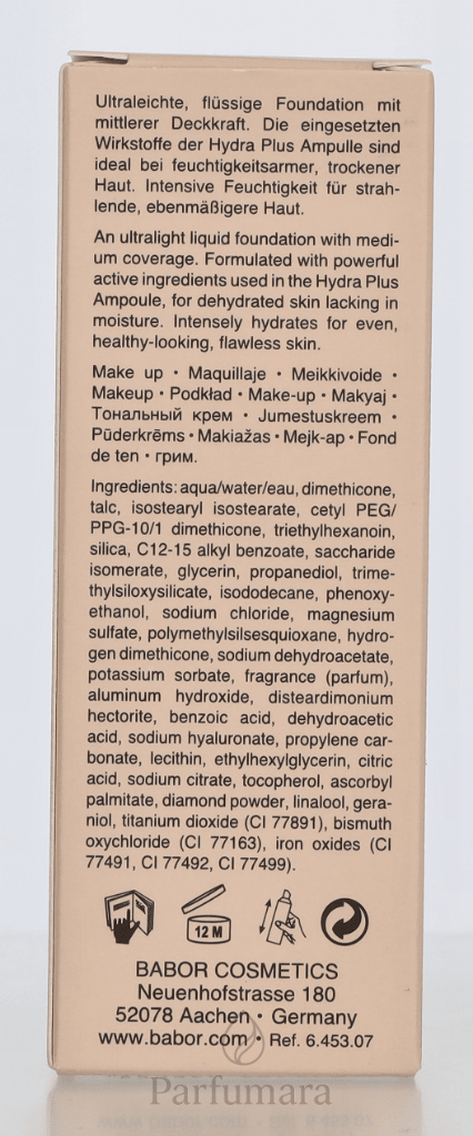 Babor Hydra Liquid Foundation 07 Almond 30 ml