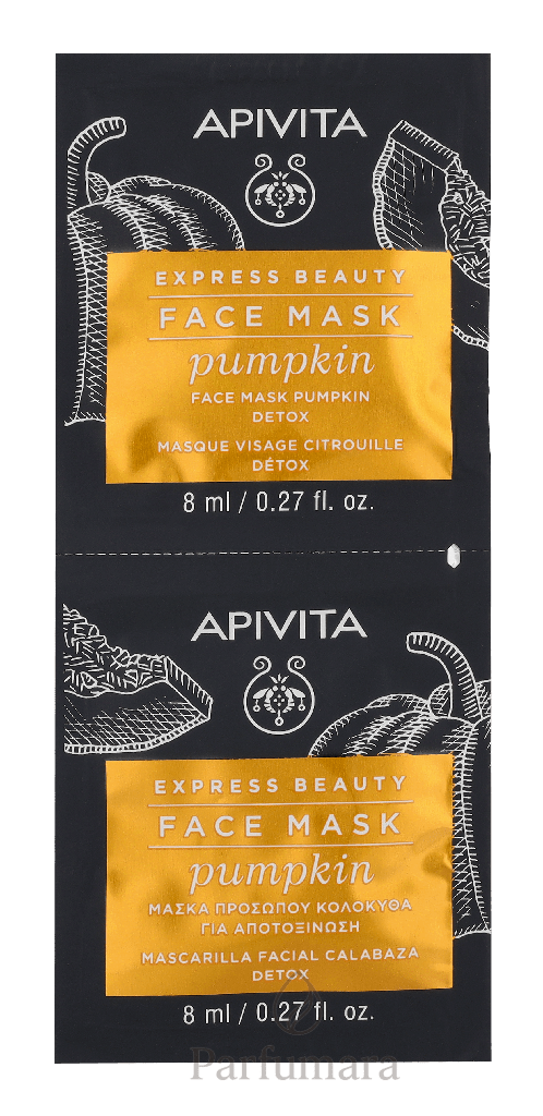 Apivita Express Beauty Face Mask Set 2x 8ml - Pumpkin 16 ml