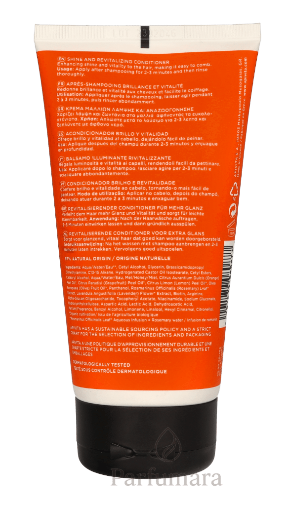 Apivita Shine & Revitalizing Conditioner Orange & Honey 150 ml