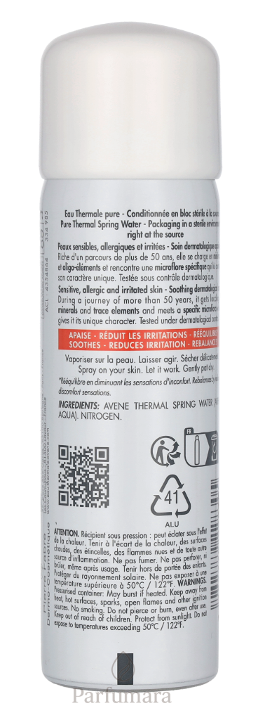 Avene Thermal Spring Water For Sensitive Skin/Soothing Anti-Irritating - Parfumara
