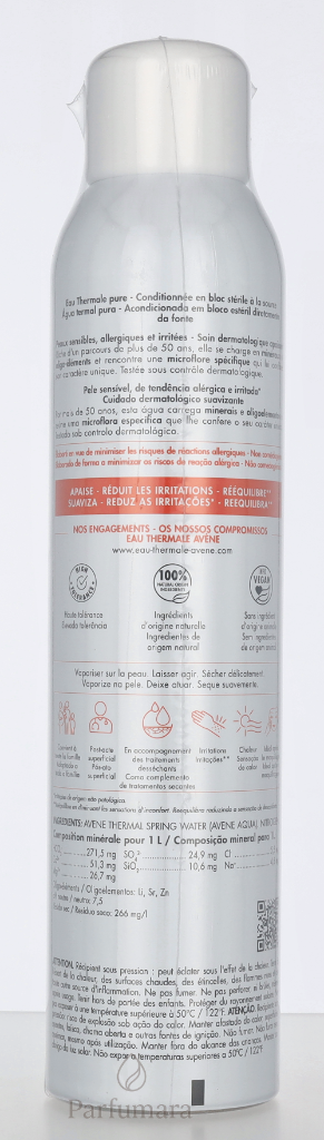 Avene Thermal Spring Water For Sensitive Skin/Soothing Anti-Irritating - Parfumara