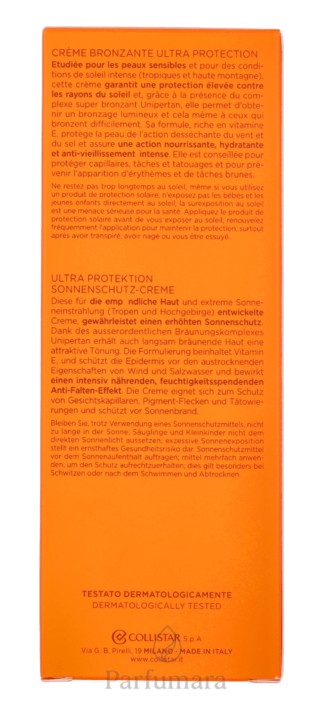 Collistar Ultra Protection Tanning Cream SPF30 150 ml