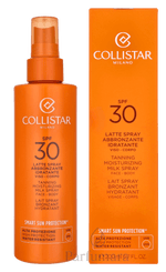 Collistar Tanning Moisturizing Milk Spray Face - Body SPF30 200 ml