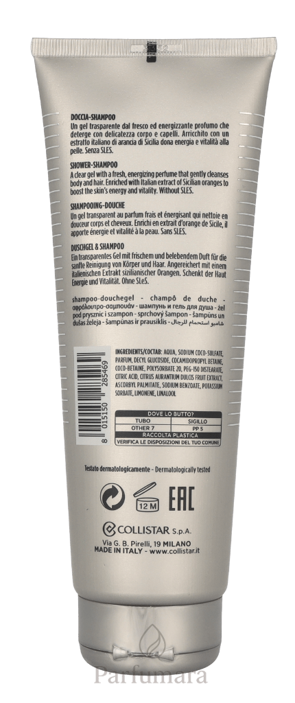 Collistar Uomo Acqua Attiva Shower - Shampoo 250 ml