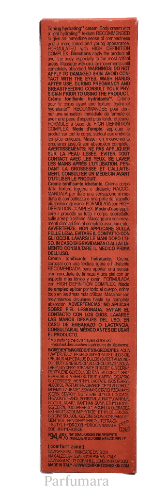 Comfort Zone Body Strategist Contour Cream Tone 200 ml