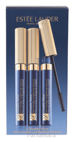 E.Lauder 3 Double Wear Travel Exclusive Trio Set 3x6ml - 01 Black Mascara 18 ml