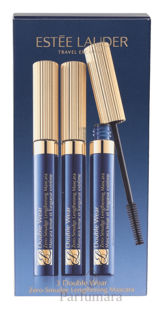 E.Lauder 3 Double Wear Travel Exclusive Trio Set 3x6ml - 01 Black Mascara 18 ml