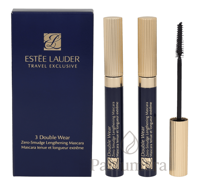 E.Lauder 3 Double Wear Travel Exclusive Trio Set 3x6ml - 01 Black Mascara 18 ml