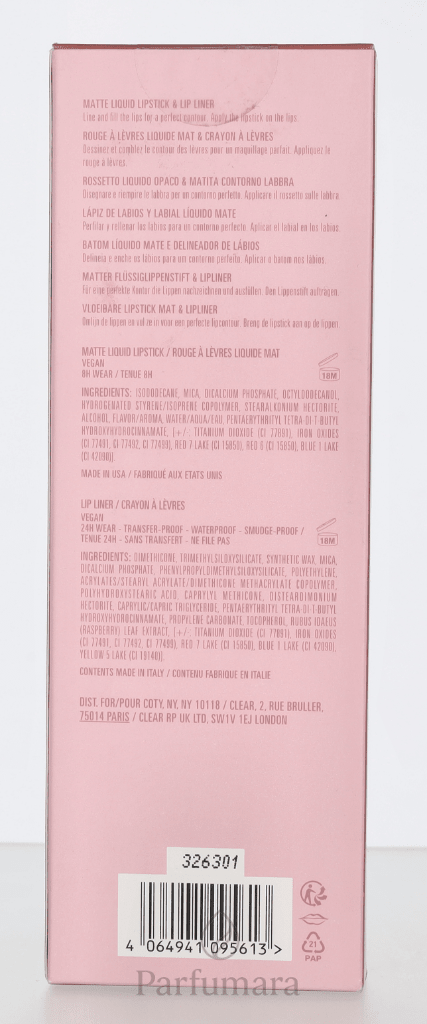 Kylie Jenner Kylie Matte Liquid Lipstick & Lip Liner 354 - Matte Liquid Lipstick 3ml/Lip Liner 1,1gr 4,1 ml