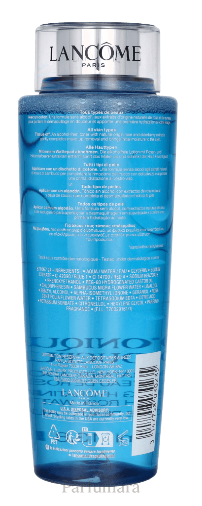 Lancome Tonique Douceur With Rose Water, All Skin Types 400 ml