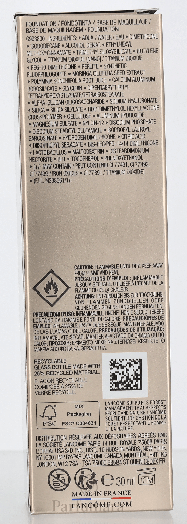 Lancome Teint Idole Ultra Wear Foundation SPF35 220C 30 ml