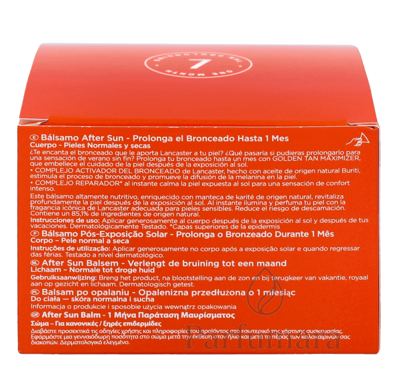 Lancaster Golden Tan Maximizer After Sun Balm Normal To Dry Skin 200 ml