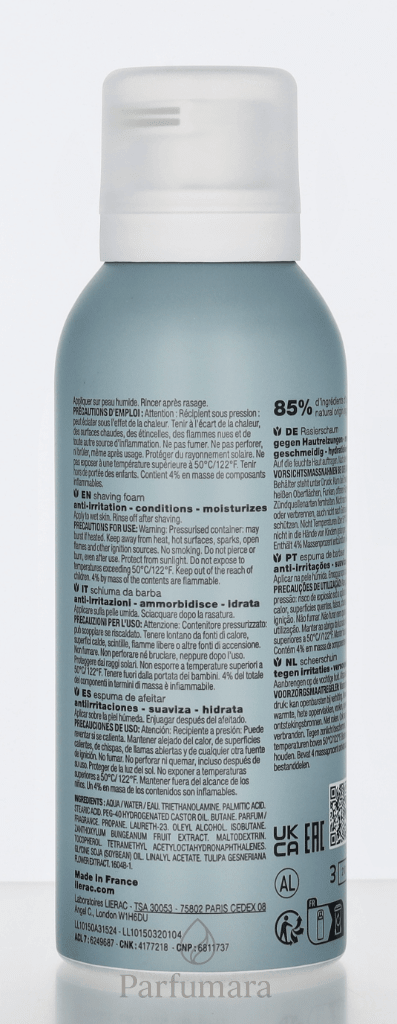 Lierac Homme Shaving Foam Anti - Irritations 150 ml