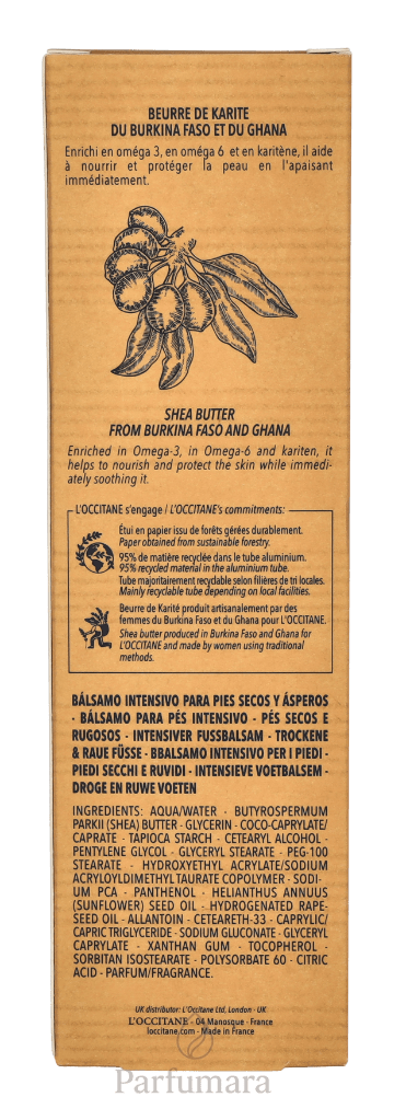 L'Occitane Shea Butter Intensive Foot Balm Dry & Rough Feet 150 ml