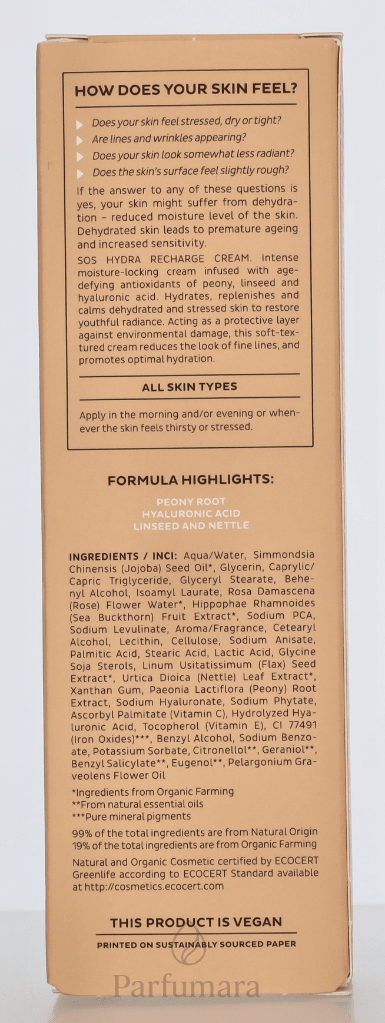 Madara Sos Hydra Recharge Cream For Dehydrated And Stressed Skin, All Types 50 ml
