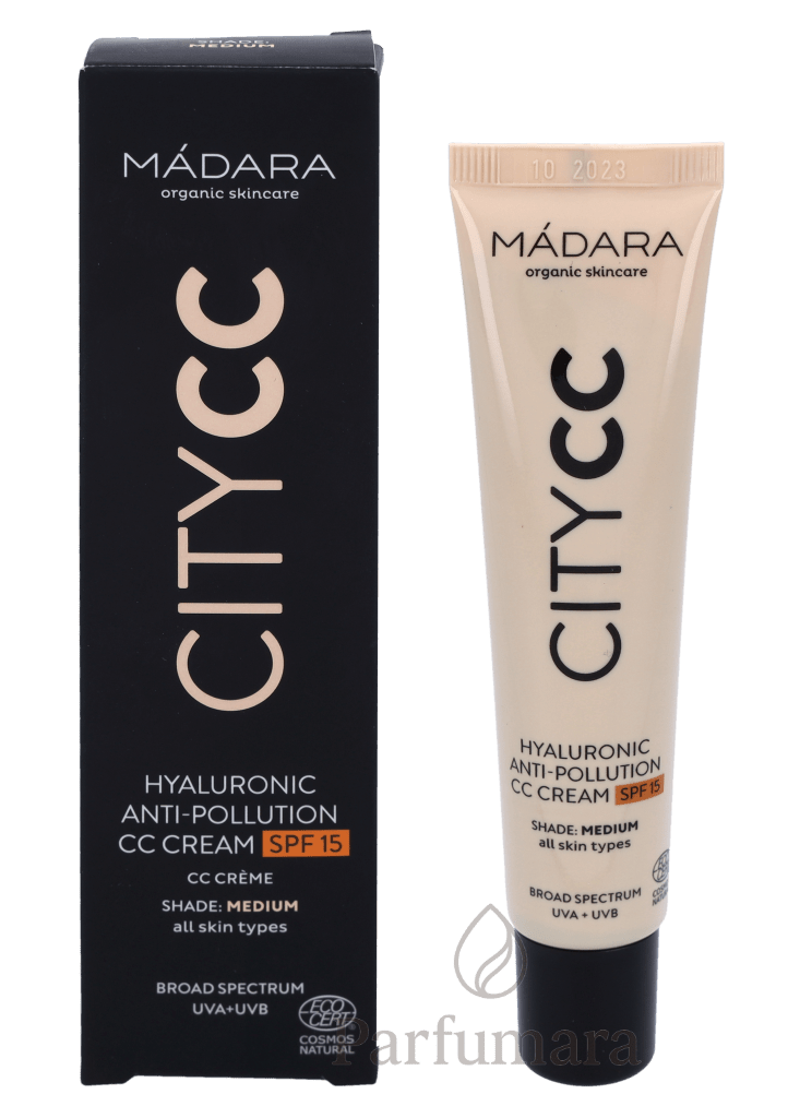 Madara Hyaluronic Anti - Pollution CC Cream SPF15 Medium - For All Skin Types 40 ml