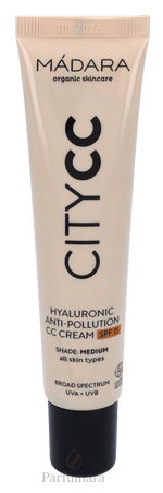 Madara Hyaluronic Anti - Pollution CC Cream SPF15 Medium - For All Skin Types 40 ml