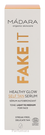Madara Fake It Healthy Glow Self Tan Serum Light To Medium, All Skin Types 30 ml