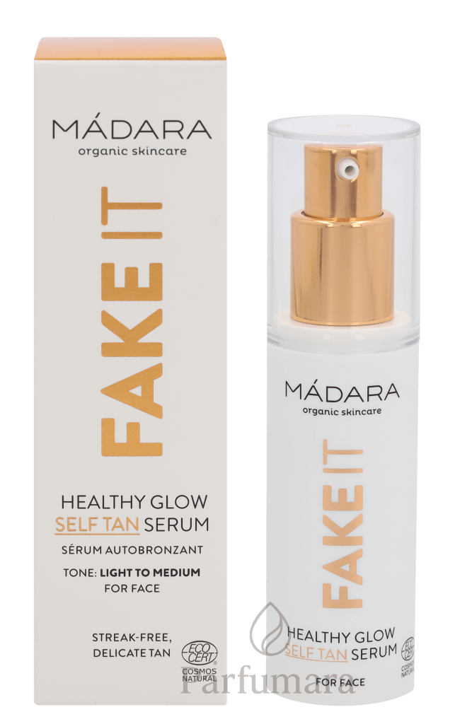 Madara Fake It Healthy Glow Self Tan Serum Light To Medium, All Skin Types 30 ml