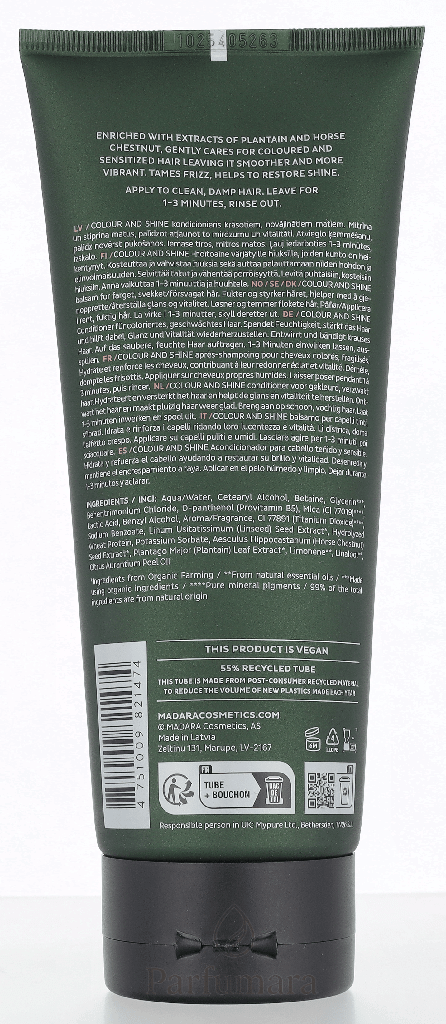 Madara Colour And Shine Conditioner Coloured And Treated Hair 200 ml