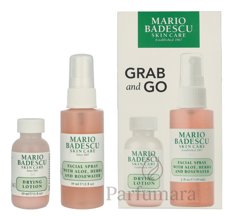 Mario Badescu Grab And Go Set Drying Lotion 29ml/Facial Spray 59ml 88 ml