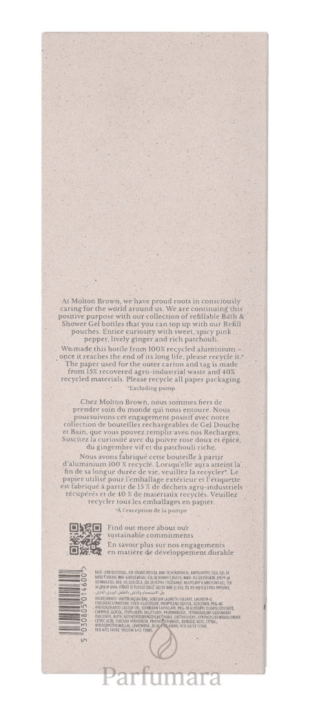 Molton Brown Fiery Pink Pepper Bath & Shower Gel 400 ml