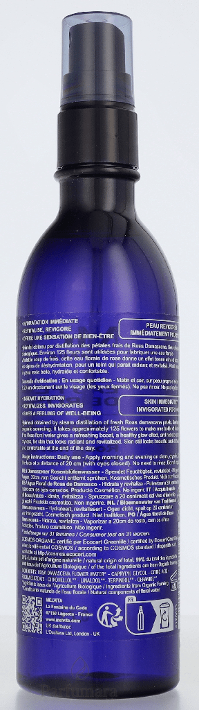 Melvita Damask Rose Floral Water Spray 100 ml