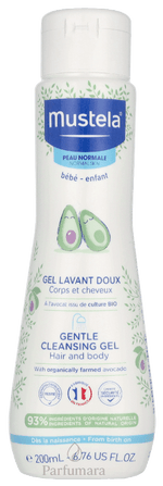Mustela Bebe Gentle Cleansing Gel Hair And Body 200 ml