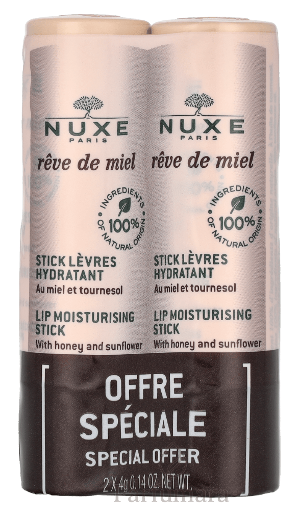 Nuxe Reve De Miel Lip Moisturizing Stick Duo Set 2x4gr 8 g