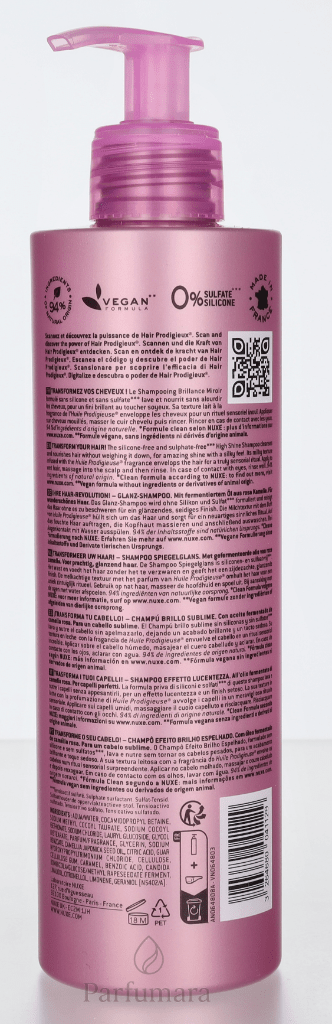 Nuxe Hair Prodigieux Shine Shampoo 400 ml