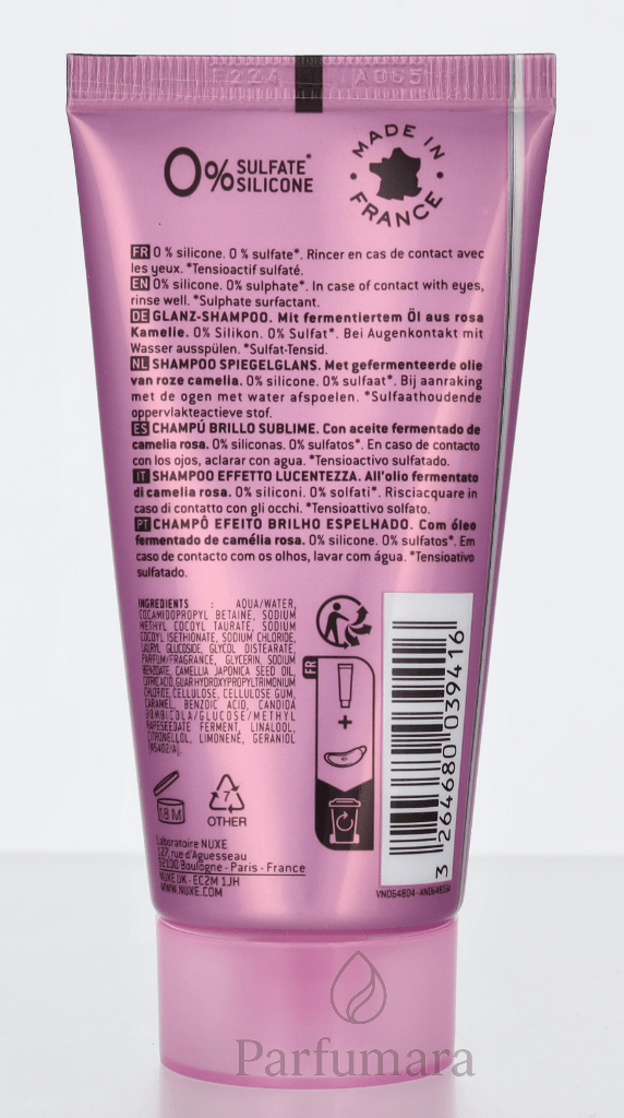 Nuxe Hair Prodigieux Shine Shampoo 400 ml
