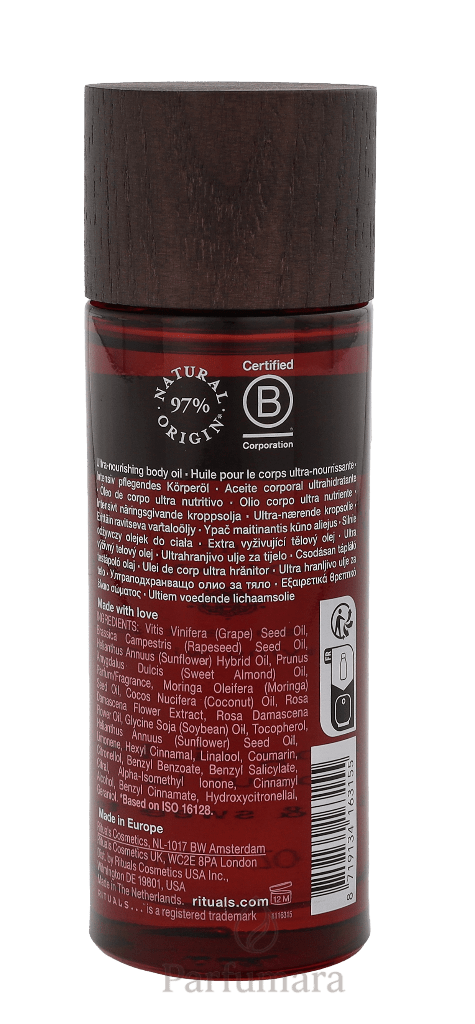 Rituals Ayurveda Nourishing Rich Body Oil Indian Rose & Sweet Almond Oil 100 ml