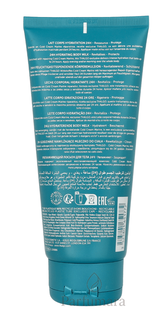 Thalgo 24H Hydrating Body Milk Dry Sentisive Skin 200 ml