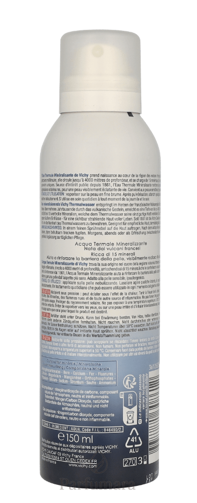 Vichy Eau Thermale Thermal Water Rich In 15 Minerals Stronger Barrier 150 ml