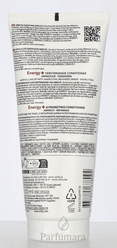 Vichy Dercos Energising Fortifying Conditioner 200 ml