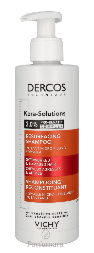 Vichy Dercos Kera - Solutions Resurfacing Shampoo 2% Pro Keratin Complex / Sensitive Scalp 250 ml