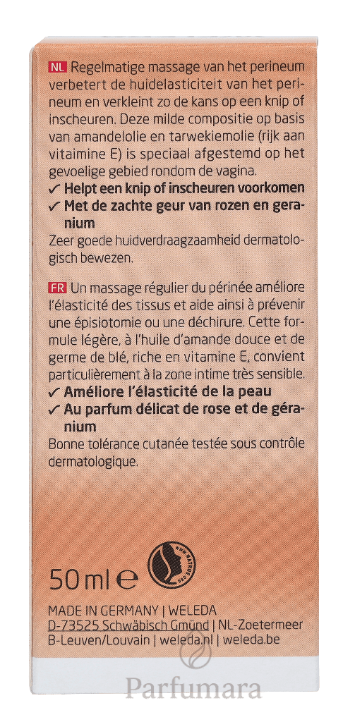 Weleda Perineum Massage Oil Nourishes and Prepares The Skin For Birth 50 ml