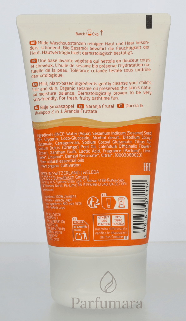 Weleda Kids 2in1 Shower & Shampoo Fruity Orange 150 ml
