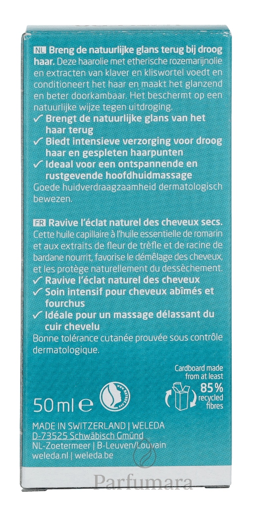 Weleda Nourishing Hair Oil With Rosemary 50 ml