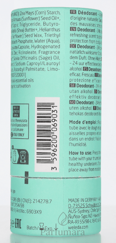 Weleda Eucalyptus-Peppermint 24H Deodorant Stick 50 g