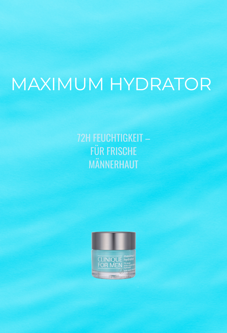 Blauer Hintergrund mit Produkt und Produktname