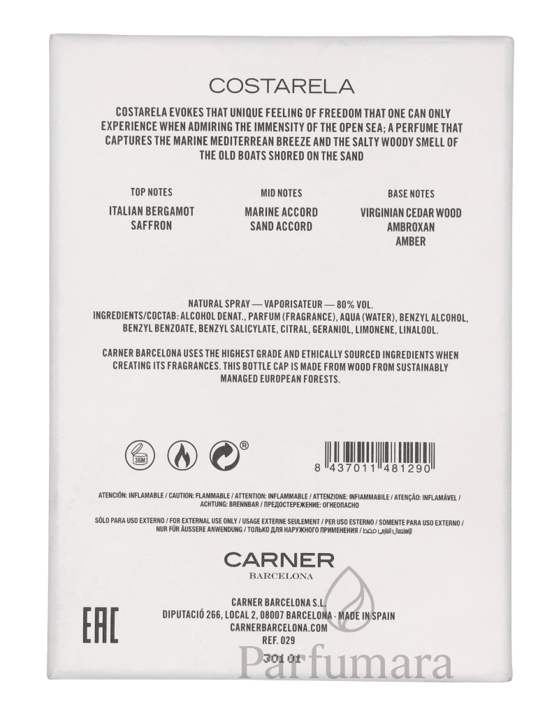 Carner Barcelona Costarela Eau de Parfum 50 ml