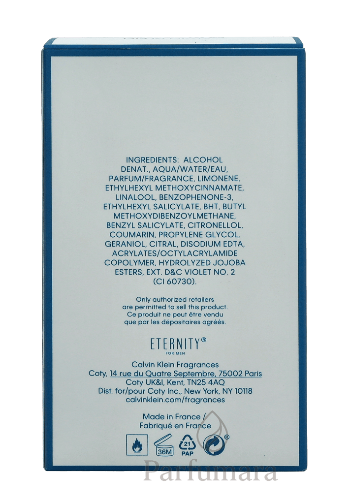 Calvin Klein Eternity Air Men Edt Spray 100 ml