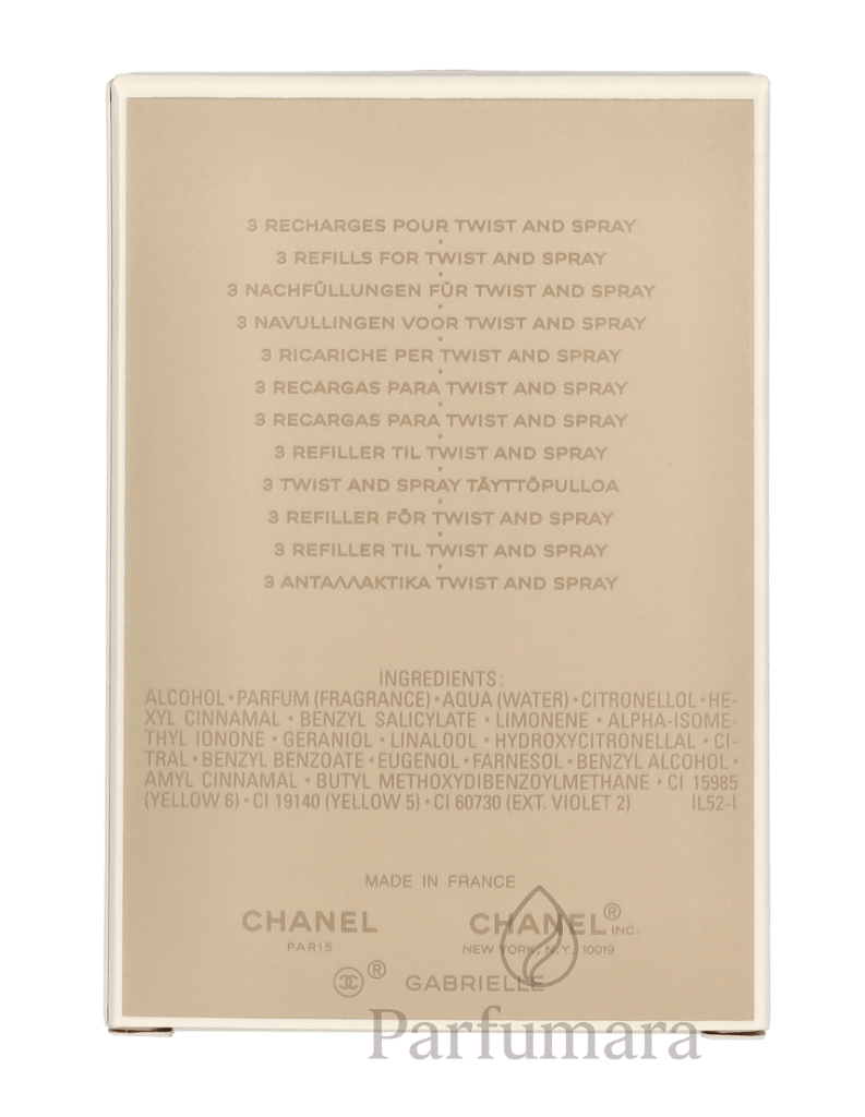 Chanel Gabrielle Essence Geschenkset 3x 20ml Refill 60 ml