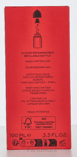 Cartier Pasha Eau de Toilette 100 ml