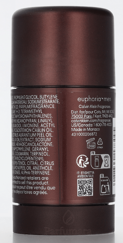 Calvin Klein Euphoria Men Deo Stick Alcohol Free 75 ml