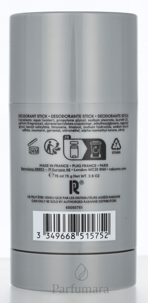 Paco Rabanne Invictus Deo Stick Alcohol Free 75 ml